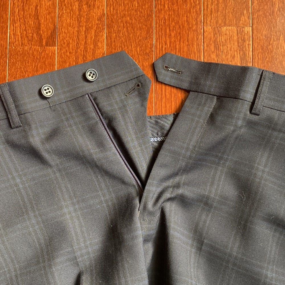 Zanetti Blue Window Pane Suit - Picture 15 of 16